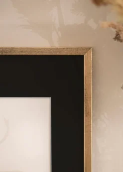 Ram Galant Guld 40x50 cm - Passepartout Svart 30x40 cm