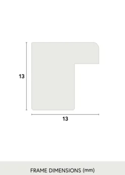 Ram Galant Vit 50x60 cm