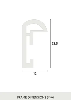 Ram Galeria Glas Vit 40x60 cm
