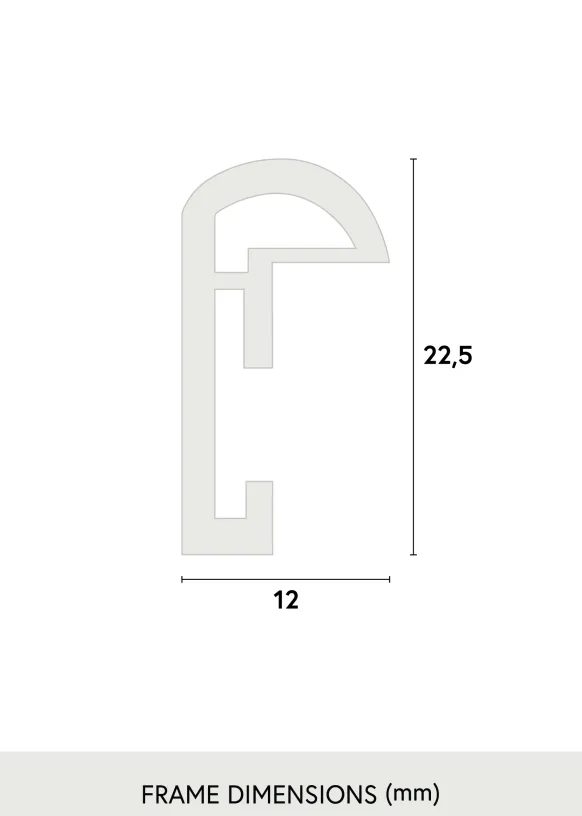 Ram Galeria Glas Vit 40x60 cm