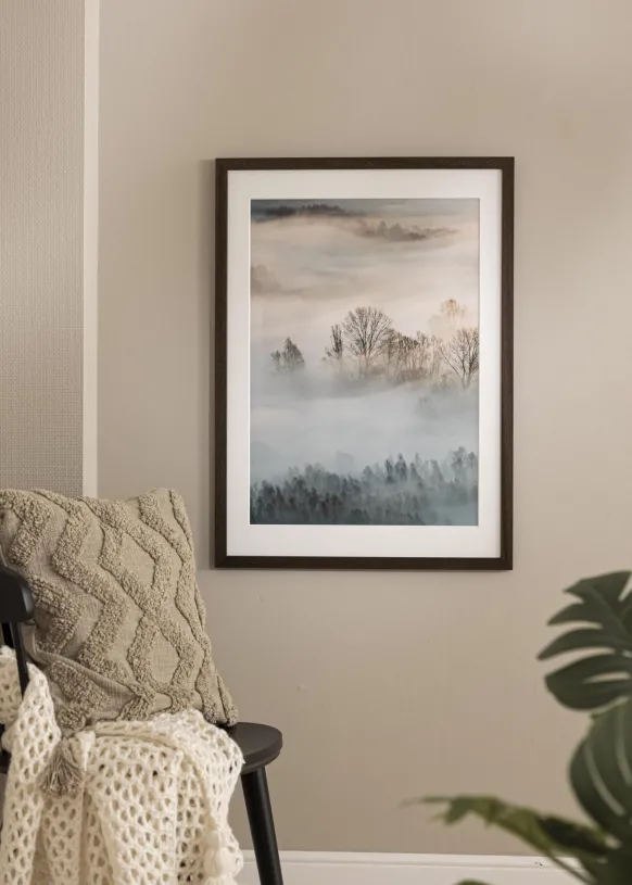 Ram Glas Brown Wood 40x80 cm