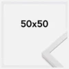 Ram Glendale Matt Antireflexglas Vit 50x50 cm