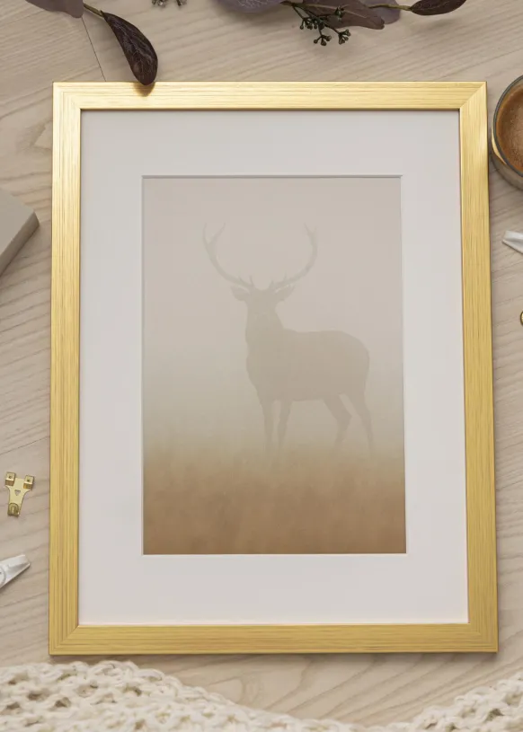 Ram Gold Wood 25x25 cm