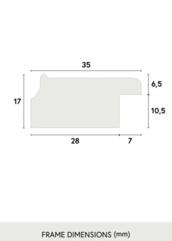 Ram Grace Guld 42x59,4 cm (A2)