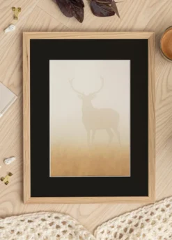 Ram Grimsåker Ek 13x18 cm - Passepartout Svart 9x12 cm