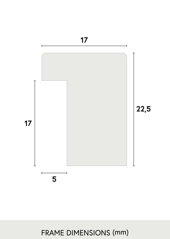 Ram Grimsåker Glas Ek 40x100 cm