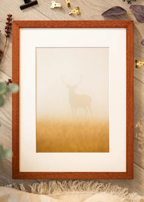 Ram Hermes Körsbär 70x100 cm - Passepartout Vit 50x85 cm