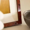 Ram Hermes Valnöt 24x30 cm - Passepartout Vit 14x20 cm