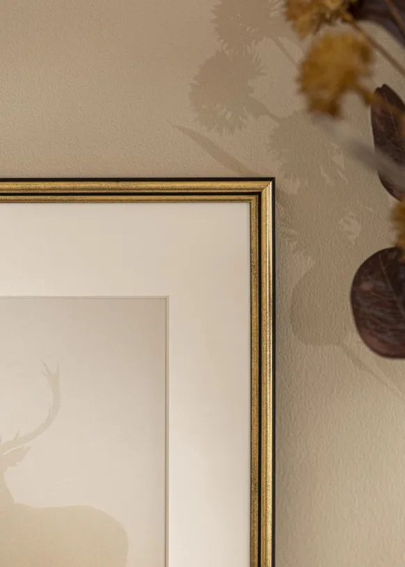 Ram Horndal Guld 35x35 cm