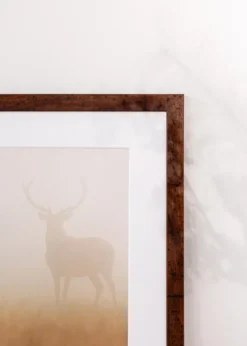 Ram Humphrey Brun 40x50 cm - Passepartout Vit 27,94x38,1 cm