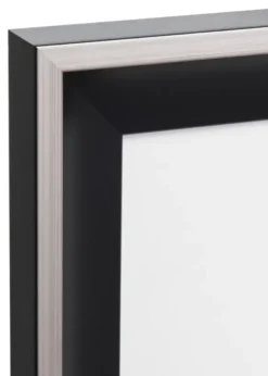 Ram Öjaren Svart-Silver 70x100 cm