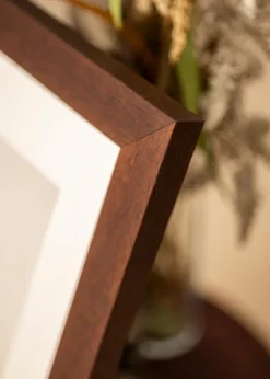 Ram Juno Teak 40x50 cm - Passepartout Vit 31,5x40 cm