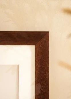Ram Juno Teak 40x50 cm - Passepartout Vit 31,5x40 cm