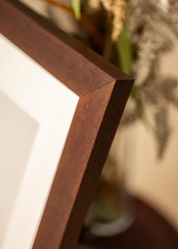 Ram Juno Teak 70x100 cm - Passepartout Vit 50x85 cm
