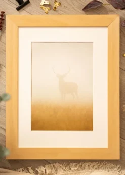 Ram Juno Trä 40x50 cm - Passepartout Vit 30x40 cm