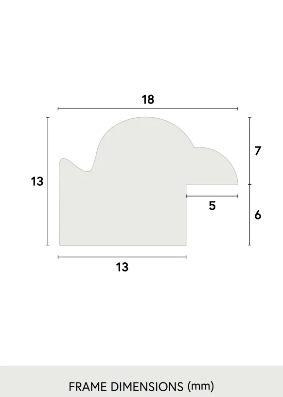 Ram Line Glas Svart 10x15 cm