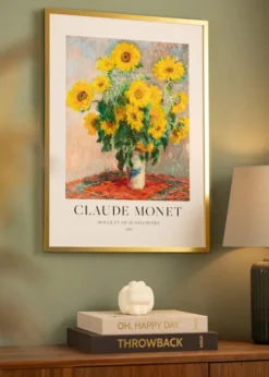 Ram Minerva Guld 40x50 cm - Passepartout Vit 28x35 cm