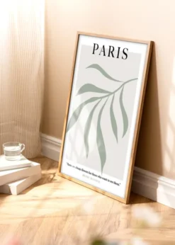 Ram Modern Teak 30x40 cm - Dubbel Passepartout Vit 20x30 cm