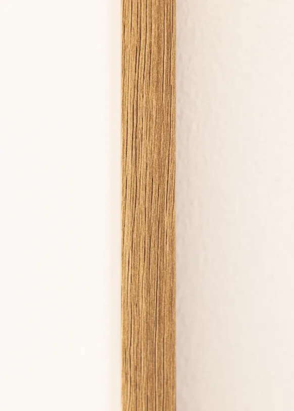 Ram Modern Teak 20x30 cm - Passepartout Vit 15x22 cm