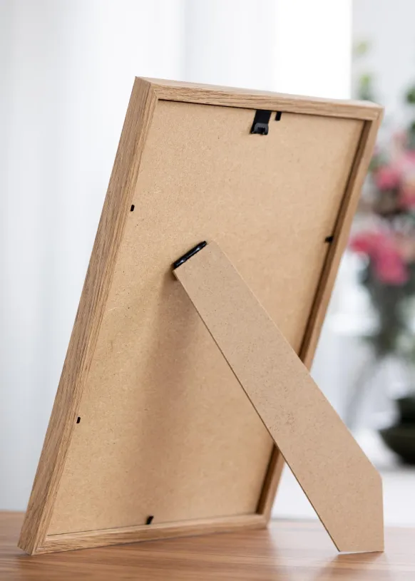Ram Modern Teak 20x30 cm - Passepartout Vit 15x22 cm