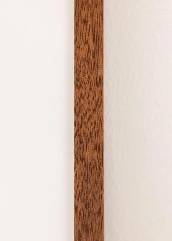 Ram Modern Varm Brun 60x80 cm - Passepartout Vit 49,3x69,3 cm