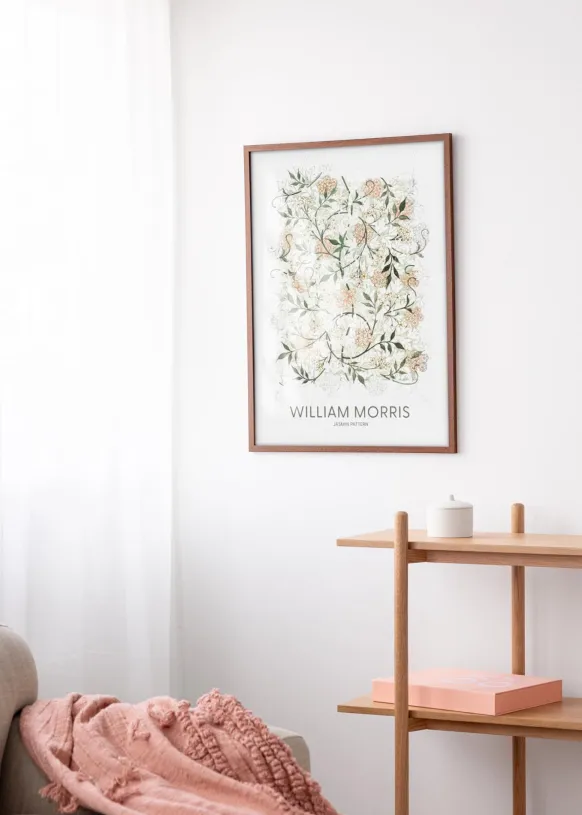 Ram Modern Varm Brun 60x80 cm - Passepartout Vit 49,3x69,3 cm