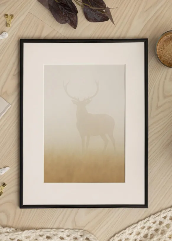 Ram New Lifestyle Glas Svart 50x100 cm