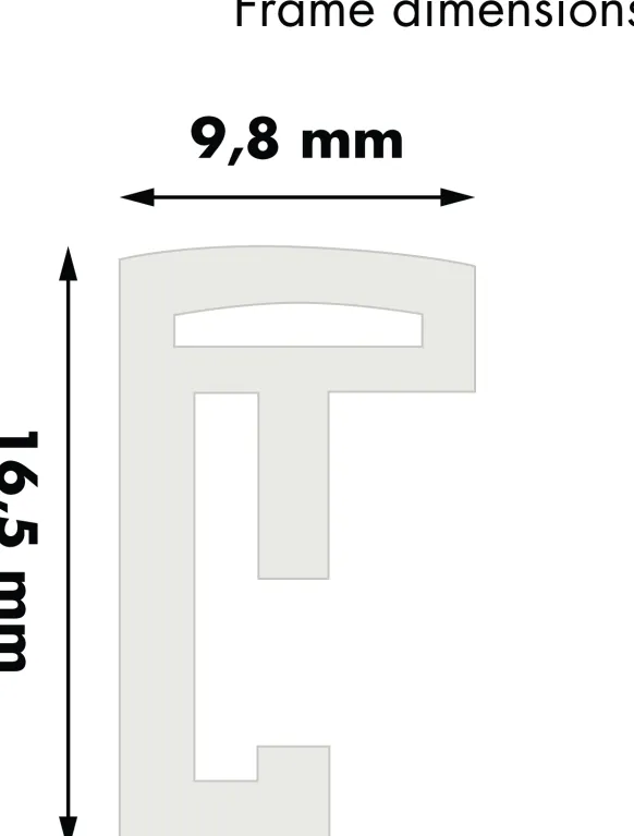 Ram New Lifestyle Glas Vit 61x91,5 cm