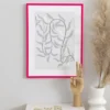 Ram New Lifestyle Hot Pink 70x100 cm - Passepartout Vit 59,4x84 cm (A1)