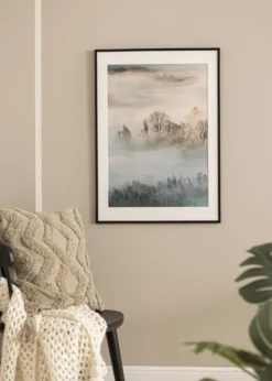 Ram New Lifestyle Matt Svart 13x18 cm - Passepartout Vit 7x10 cm