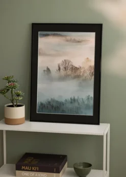 Ram New Lifestyle Matt Svart 60x90 cm - Passepartout Svart 40x70 cm