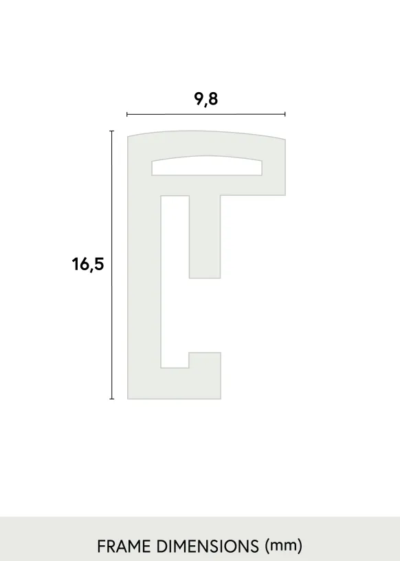 Ram New Lifestyle Svart 50x60 cm - Passepartout Svart 40x50 cm