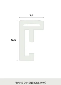 Ram New Lifestyle Svart 50x60 cm - Passepartout Vit 35x45 cm