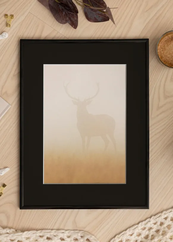 Ram New Lifestyle Svart 45x60 cm - Passepartout Svart 30x45 cm