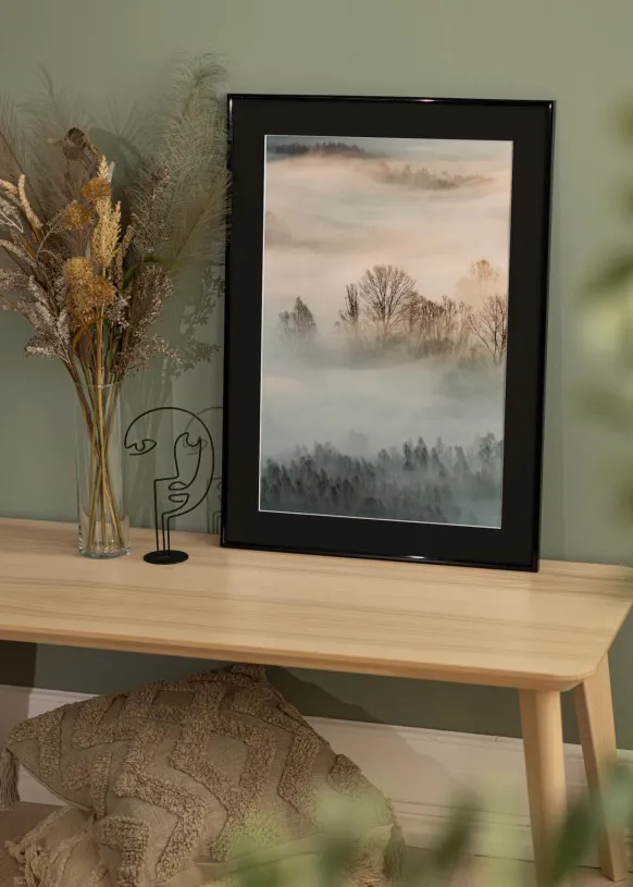 Ram New Lifestyle Svart 60x60 cm - Passepartout Svart 45x45 cm