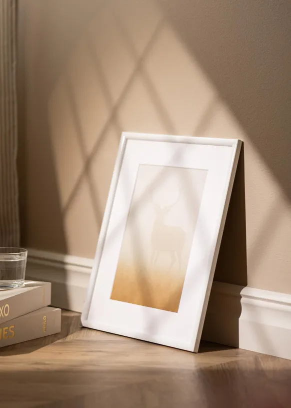Ram Newline Glas Vit 18x18 cm