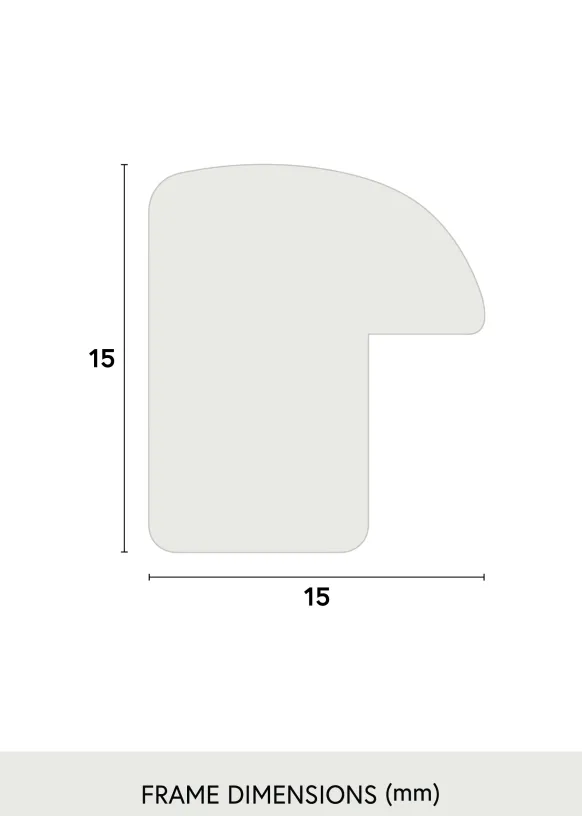 Ram Newline Glas Vit 18x18 cm