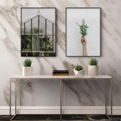 Ram Nielsen Premium Alpha Glas Blank Svart 50x65 cm