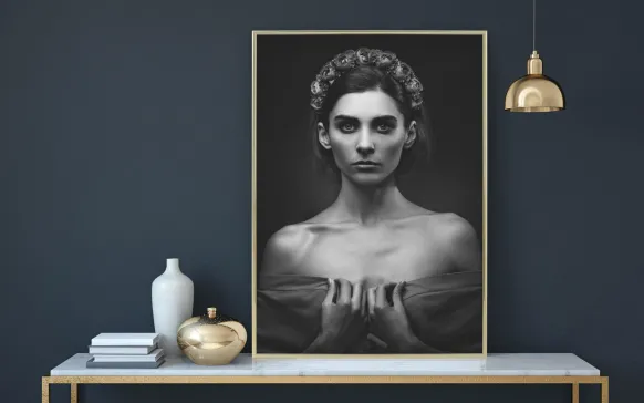 Ram Nielsen Premium Classic Glas Guld 50x70 cm