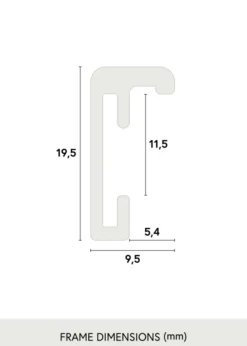 Ram Nielsen Premium Classic Glas Guld 50x70 cm