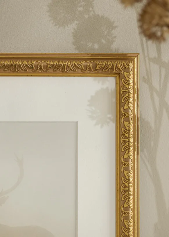 Ram Nostalgia Glas Guld 60x80 cm