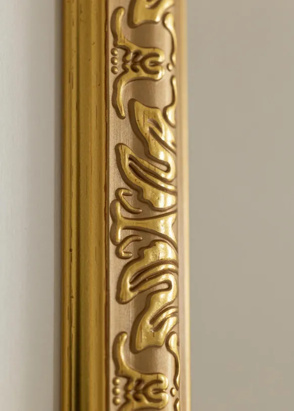 Ram Nostalgia Glas Guld 60x80 cm