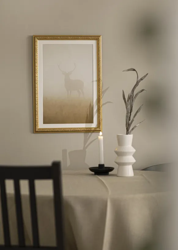 Ram Nostalgia Glas Guld 60x80 cm