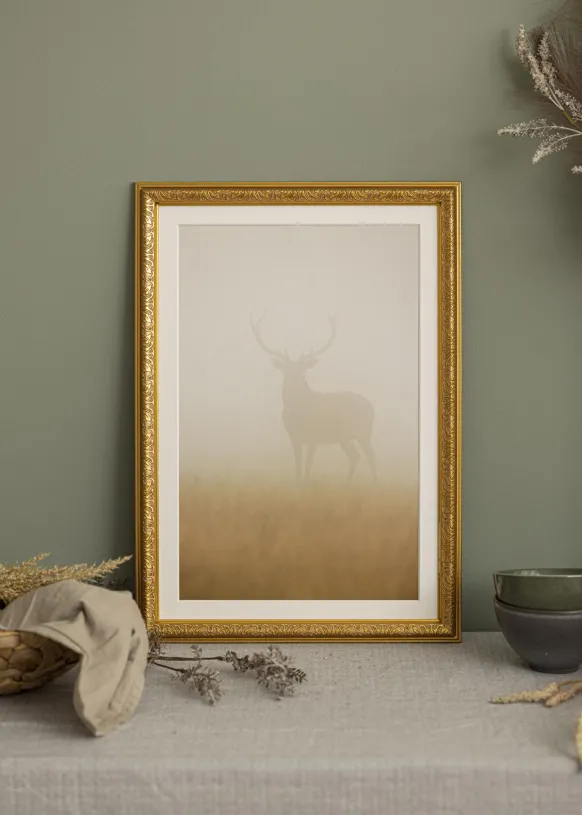 Ram Nostalgia Glas Guld 60x80 cm