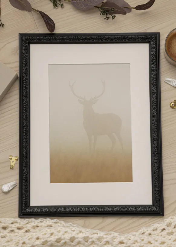 Ram Nostalgia Glas Svart 10x15 cm