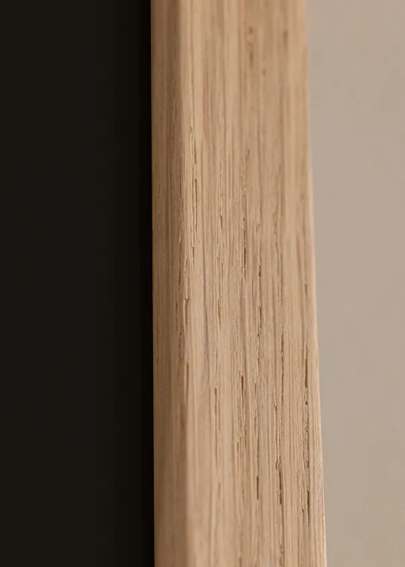 Ram Oak Wood 60x90 cm - Passepartout Svart 50x75 cm