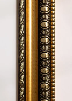 Ram Ornato Guld 30x40 cm - Dubbel Passepartout Vit 21x29,7 cm (A4)
