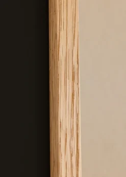Ram Oslo Ek 70x100 cm - Passepartout Svart 59,4x84 cm (A1)