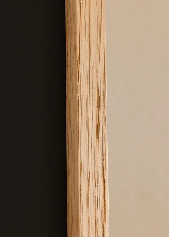 Ram Oslo Ek 70x100 cm - Passepartout Svart 59,4x84 cm (A1)