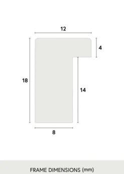 Ram Oslo Ek 60x80 cm - Passepartout Vit 50x60 cm